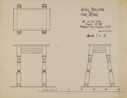 Stool, c. 1936.