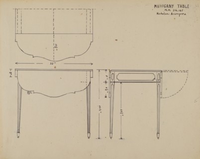 Table, c. 1936.