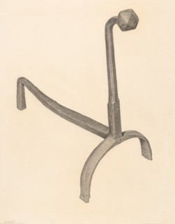 Andiron, c. 1938.