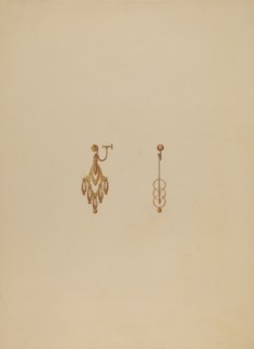 Earrings, c. 1937.