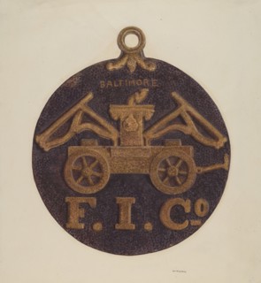 Firemark, c. 1938.
