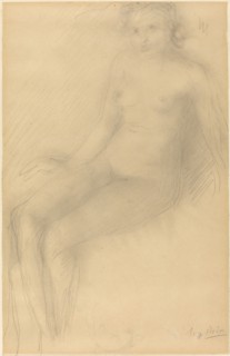 Seated Female Nude.