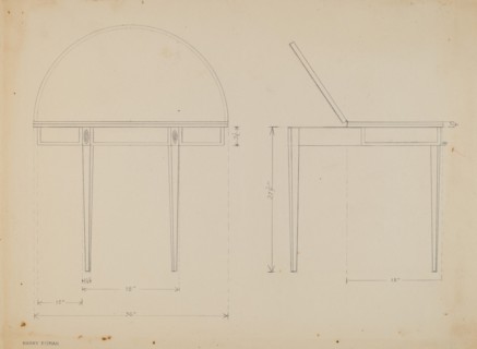 Card Table, c. 1937.