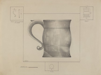 Pewter Mug, c. 1936.