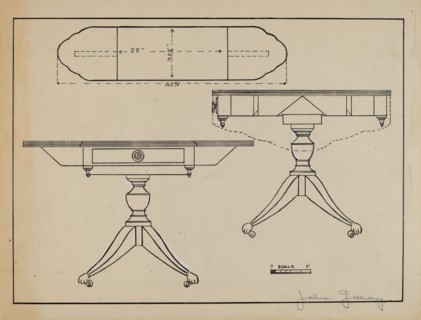 Pembroke Table, 1936.