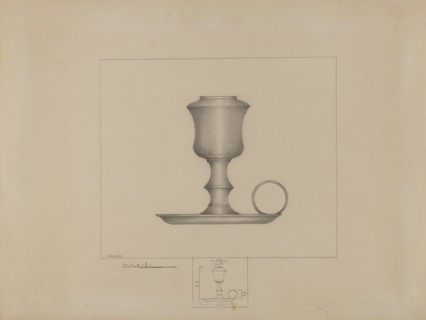 Pewter Lamp, c. 1936.