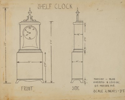 Shelf Clock, c. 1938.