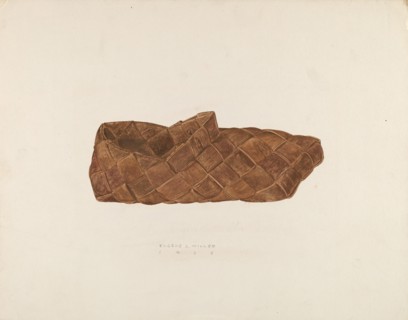 Birch Bark Shoe, 1938.