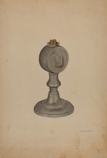 Camphor Lamp, c. 1940.