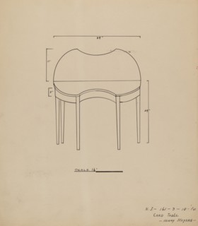 Card Table, 1935/1942.