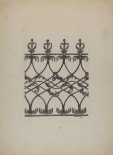 Cast Iron Fence, 1937.