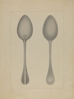 Pewter Spoon, c. 1937.