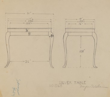 Silver Table, c. 1936.