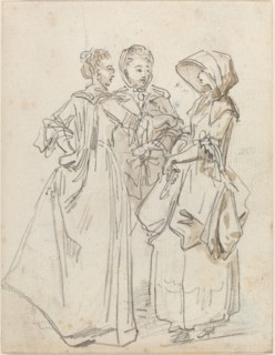 Three Ladies Chatting.