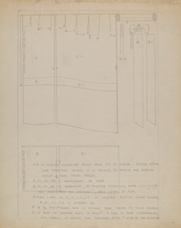 Dress Pattern, c. 1936.