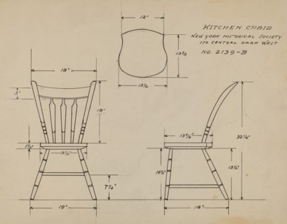 Kitchen Chair, c. 1935.
