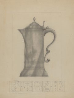 Pewter Flagon, c. 1936.