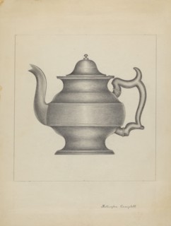 Pewter Teapot, c. 1936.