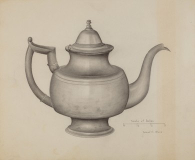 Pewter Teapot, c. 1936.