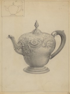 Silver Teapot, c. 1936.