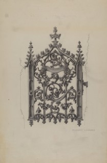 Cast Iron Gate, c. 1937.