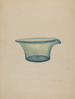 Glass Milk Pan, c. 1937.