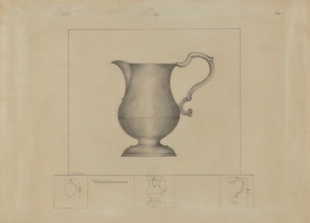 Pewter Creamer, c. 1937.