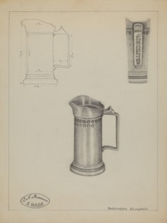 Pewter Pitcher, c. 1936.