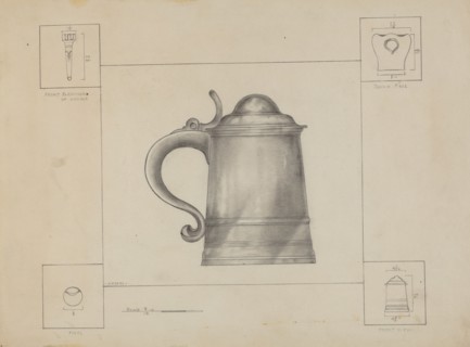 Pewter Tankard, c. 1936.