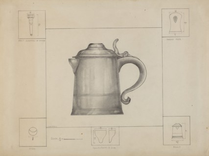 Pewter Tankard, c. 1936.