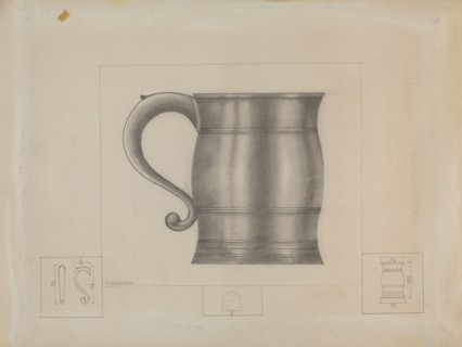 Pewter Tankard, c. 1936.