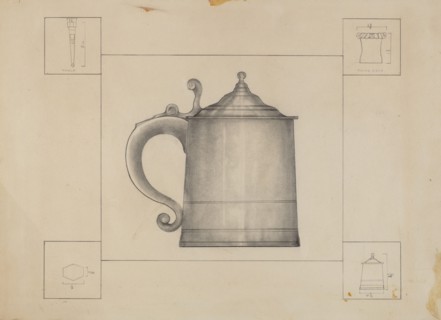 Pewter Tankard, c. 1936.