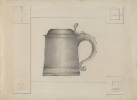 Pewter Tankard, c. 1936.