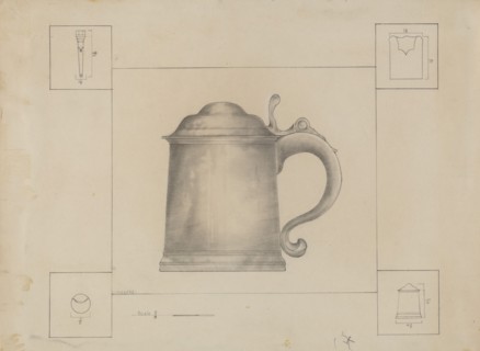 Pewter Tankard, c. 1936.