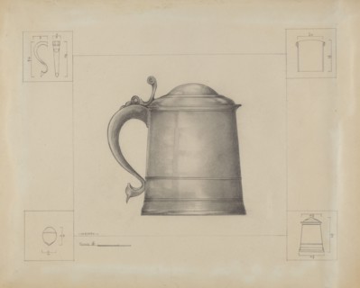 Pewter Tankard, c. 1936.