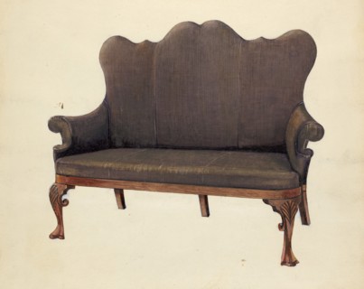 Queen Ann Sofa, c. 1953.