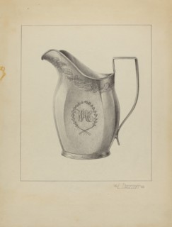 Silver Creamer, c. 1936.