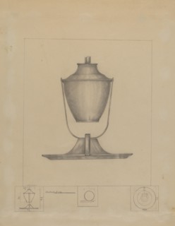 Whale Oil Lamp, c. 1936.