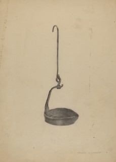 Whale Oil Lamp, c. 1938.