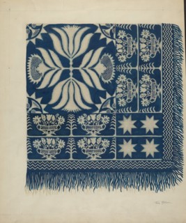 Woven Coverlet, c. 1937.