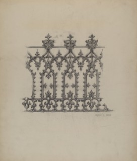 Cast Iron Fence, c. 1937.