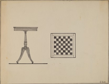 Checkerboard Table, 1936.