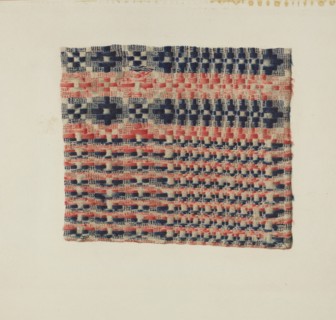 Coverlet Detail, c. 1941.