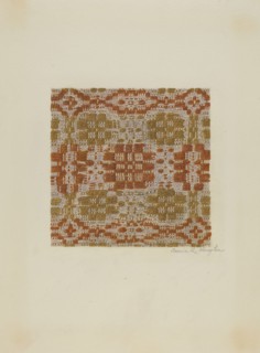 Coverlet Detail, c. 1942.