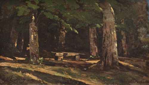 Le banc, 1906. The bench.