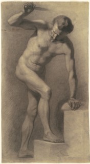 Male Nude on Steps, 1872.