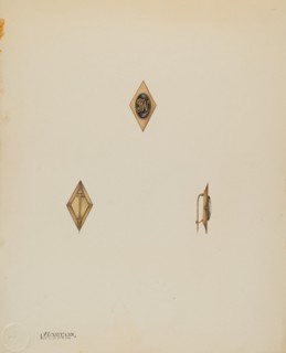 Man's Stick Pin, c. 1938.