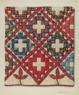 Patchwork Quilt, c. 1938.