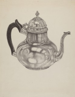 Silver Teapot, 1935/1942.