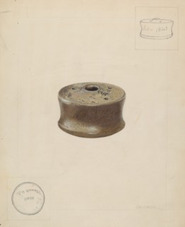 Ceramic Ink Well, c. 1937.
